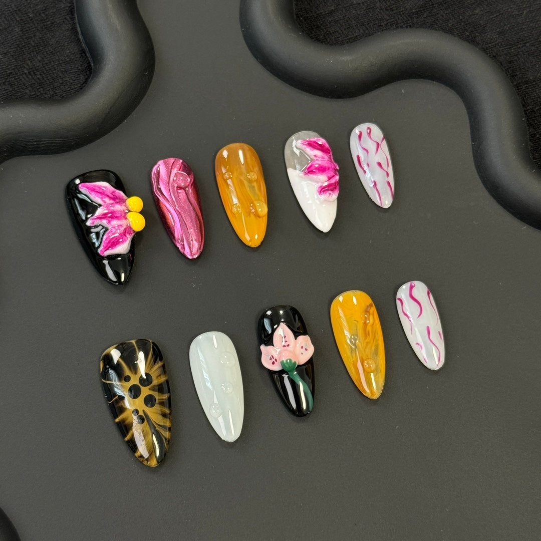 3D Flowers Nail Art +Free Shipping +Tool Kit Bag