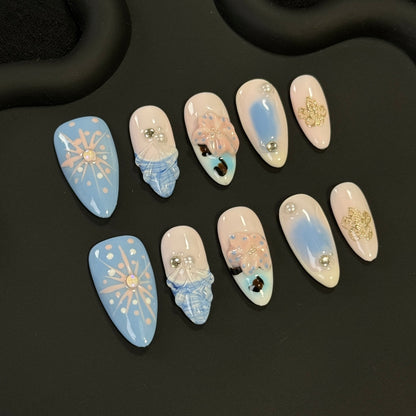 3D Flowers Nail Art +Free Shipping +Tool Kit Bag