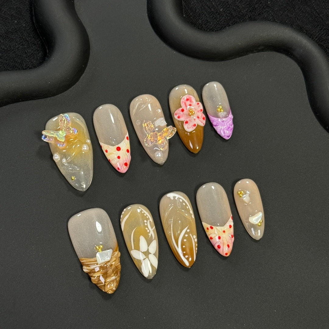 3D Flowers Nail Art +Free Shipping +Tool Kit Bag