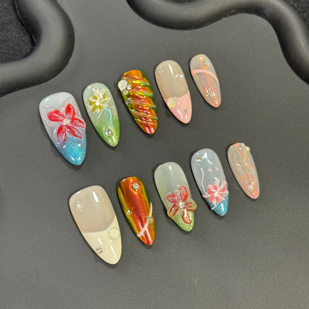 3D Flowers Nail Art +Free Shipping +Tool Kit Bag