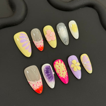 3D Flowers Nail Art +Free Shipping +Tool Kit Bag