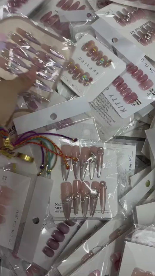 $2 Press on nails Clearance --Random Color / Style/ Free Shipping